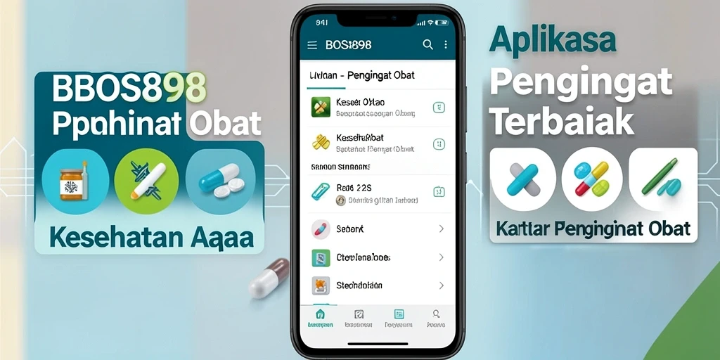 Antarmuka pengguna BOS898 yang sederhana dan intuitif untuk mengingat obat.