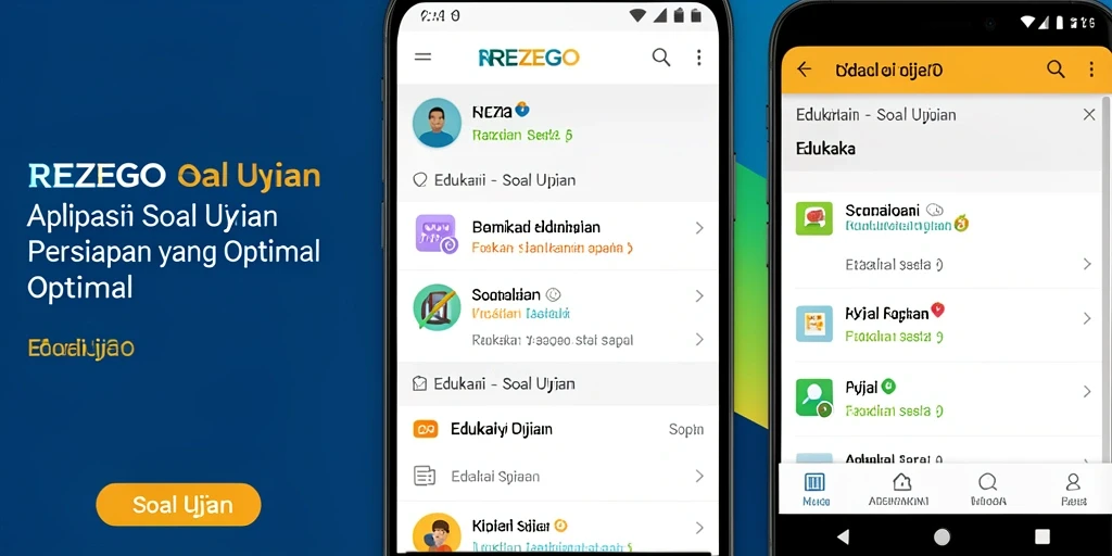 Tampilan antarmuka REZEGO yang menarik dan intuitif untuk belajar.