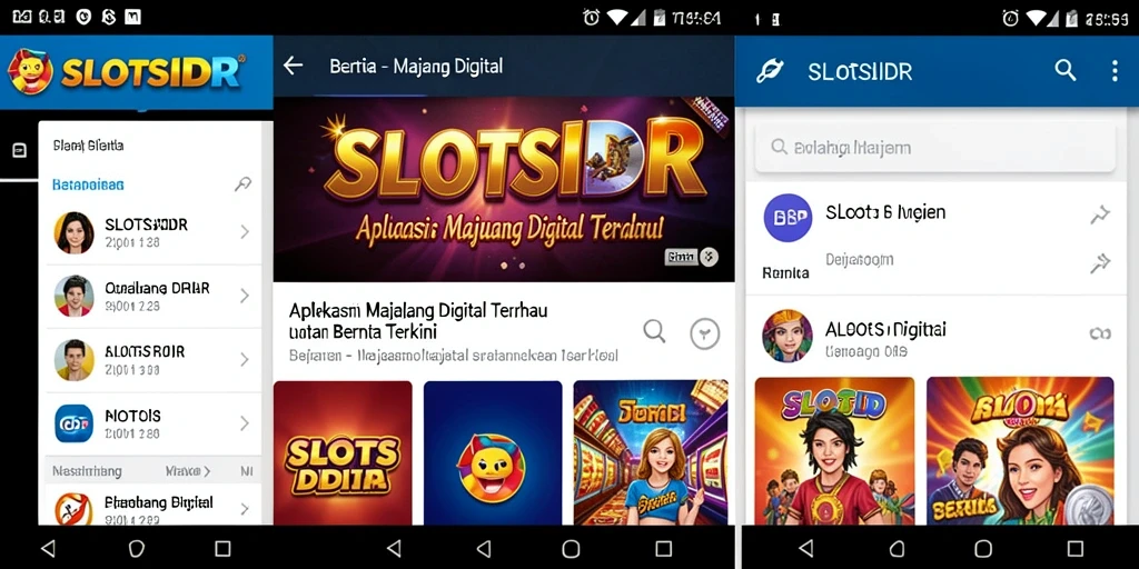 Tampilan antarmuka SLOTSIDR yang modern dan menarik.