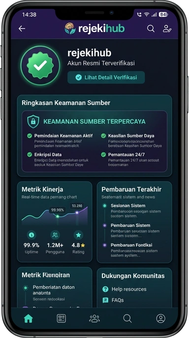 Tampilan kanal resmi rejekihub